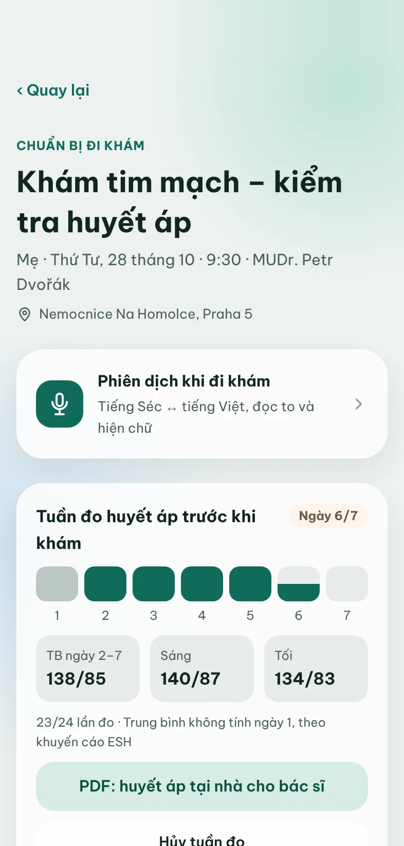 Chuẩn bị đi khám